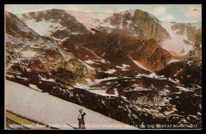 ROLLINS PASS ARAPAHOE MTS MOFFAT ROAD ROCKIES COLORADO BARKALOW BROS 1910 Tintado - Imagen 1 de 2
