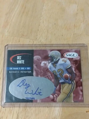 2000 SAGE - Rare Red #A49 Dez White /999 (AU, RC) - Image 1 of 3