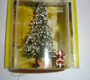 NOCH HO 11912 lighted snowy Christmas tree 8cm + Santa Clause figure and sleigh - Picture 1 of 3