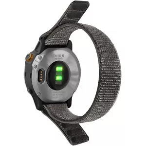 Stoff Uhrenarmband für Garmin Forerunner 935 945 Fenix 5 6 7 Pro Saphir 22mm - Bild 1 von 12