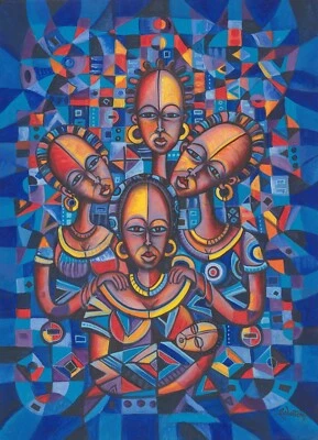 New Born II - Giclée art print of African women - Image 1 of 4