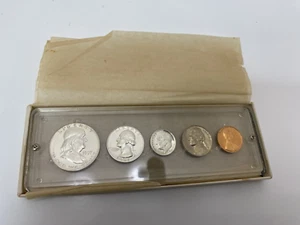 1957 Proof Set in Original Lucite Holder, Verpackung und Box.  Erstbesitz - Bild 1 von 4