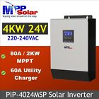 4024MSP 4kw 24v 230v MPP Solar Inverter 80A MPPT charger 60A battery charger