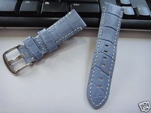 Genuine Leather Band Strap bracelet 24mm or 22mm Navy Blue (FITS) Panerai - Picture 1 of 3