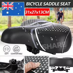 Wide Big Bum Bike Bicycle Saddle Seat Comfort Cruiser Extra Sporty Soft Pad AU - Picture 1 of 8