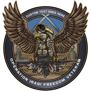 Calcomanía personalizada de 5 pulgadas Battle of Tal Afar 2005 OIF Veteran - Imagen 1 de 1