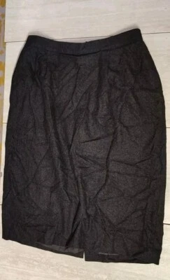 Юбка-карандаш Elisabeth Liz Claiborne черная шерстяная смесь размер 16 с подкладкой застежка-молния 28 дюймов - Изображение 1 из 4