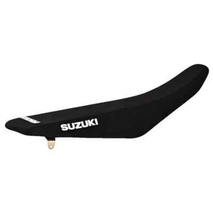 Cubierta de asiento con pinza Suzuki RMZ 450 2005-2007 TODO NEGRO estándar con logotipo #298 - Imagen 1 de 4