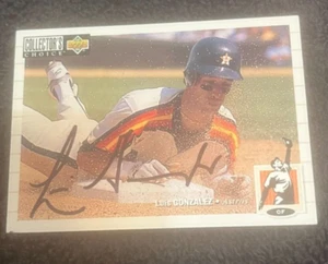 LUIS GONZALEZ AUTOGRAPHED 1994 UPPER DECK COLLECTORS CHOICE CARD W/COA - Picture 1 of 1