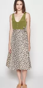 Joie Collen Leopard Wrap Skirt. NWT. Size 8. Retail- $250 - Picture 1 of 9