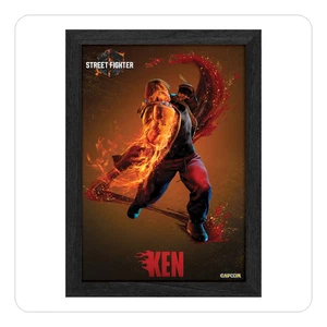 Pixel Frames Plax - Street Fighter VI: Ken - 23cm x 30cm - Picture 1 of 2