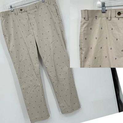 LAUREN RALPH LAUREN Pantalones Vela Náutica Anclas Preppy Caqui Chino 38W 30L Foto 1 de 4