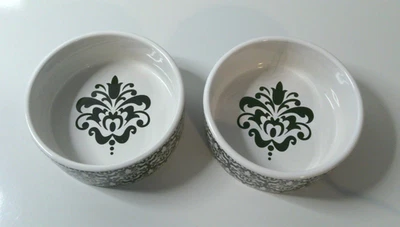 Habitación Creativa Castillos Signature Mascota Cuenco Damasco Patrón Perro Gato Conejo 4.5 Pulgadas Foto 1 de 4