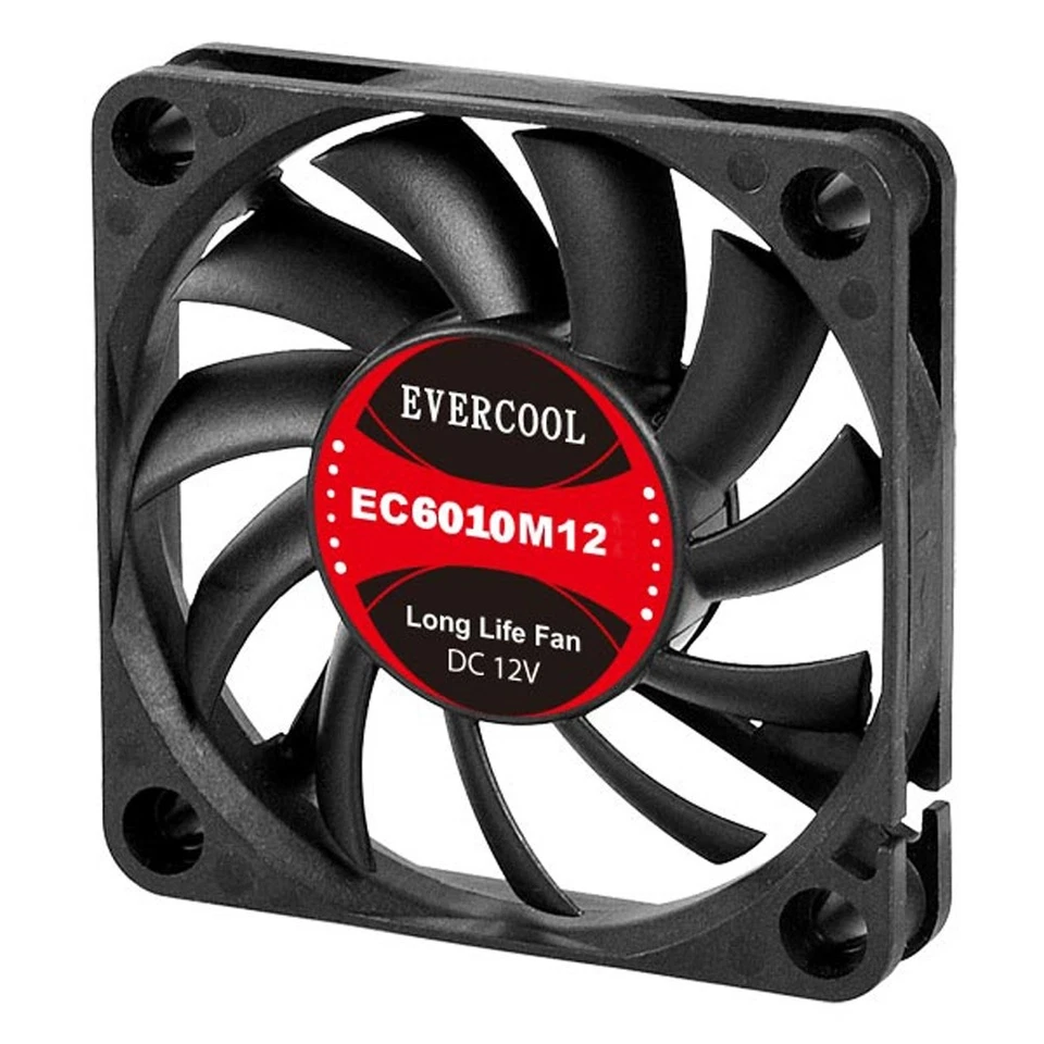 Evercool 60mm x 10mm EC6010M12CA Computer Case Ball Bearing Fan 3-Pin - Image 1 of 1