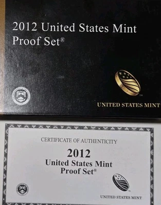 2012 Clad Proof Set U.S. Mint Original Government Packaging OGP COA - Image 1 of 4