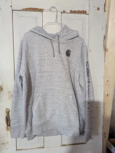 Carhartt Pullover Hoodie Herren XL Relaxed Fit grau gesprenkelt Kapuzenpullover - Bild 1 von 5