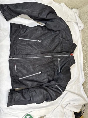 Jaqueta de motociclista First Gear blindada forrada malha preta feminina GG - Imagem 1 de 4