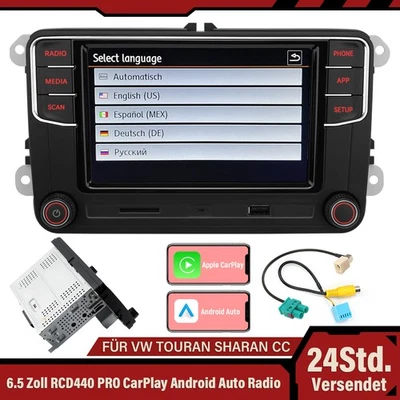 Für VW Passat Golf CC 6.5" RCD440 PRO CarPlay Android Auto Rear USB Radio Stereo - Bild 1 von 4