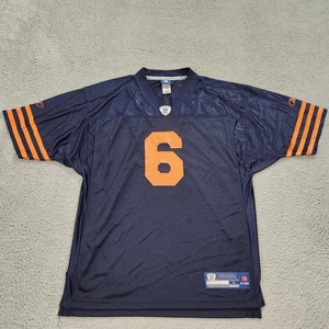 Chicago Bears Jersey Mens Large Blue Mesh Jay Cutler #6 Football NFL Reebok - Picture 1 of 12