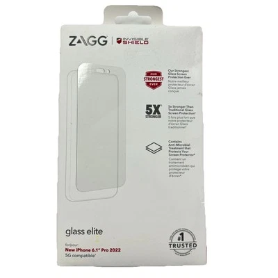 ZAGG Invisible Shield Glass Elite Screen Protector for Apple iPhone 14 Pro - Image 1 of 3