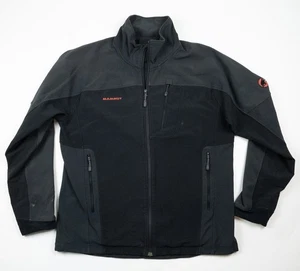 Chaqueta softshell polar Mammut para hombre XL negra híbrida cremallera completa senderismo aire libre - Imagen 1 de 19