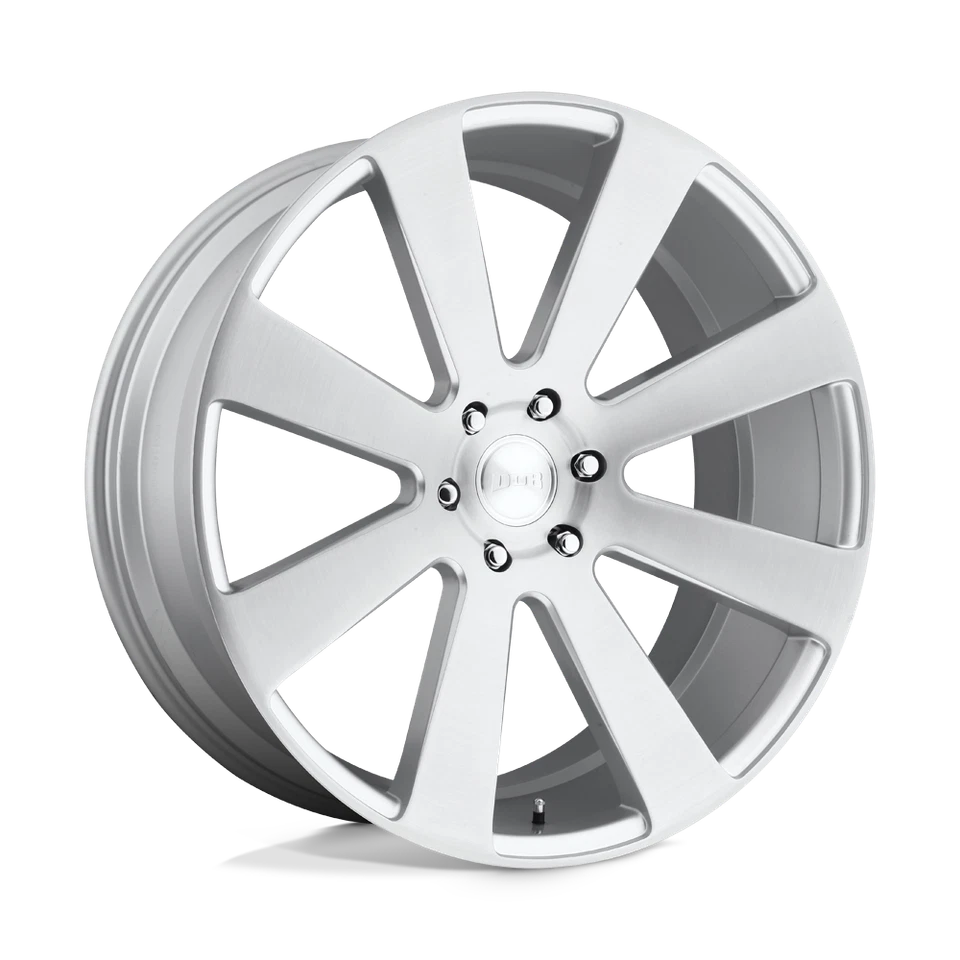 Колесо 24x10 DUB S213 8-BALL GLOSS SILVER МАТОВОЕ 6x5,5 (20 мм) - Изображение 1 из 4