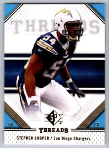 2009 SP Threads Stephen Cooper San Diego Chargers #85 - Picture 1 of 2