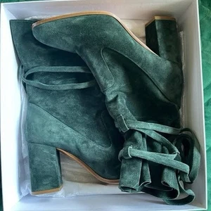 Zimmermann Suede Green Heeled Boots - Picture 1 of 3