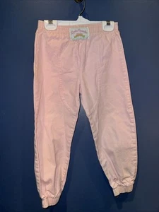 Size 6 Girls Buster Brown Pink Pants High Waist, Retro School Clothing 22” X 17 - Picture 1 of 5