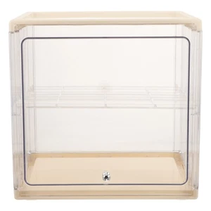 Double Layer Box Clear Bread Storage Plastic Container Airtight Organizer - Picture 1 of 12