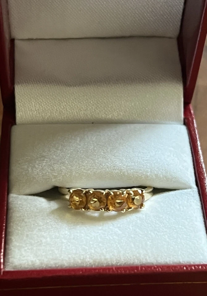 14k Yellow Gold Citrine Ring, Size 8 - FINAL MARKDOWN!  - Image 1 of 4
