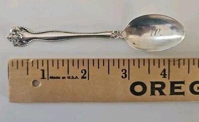 Colher lembrança vintage Alvin '04' Raleigh prata esterlina 10,8 gramas - Imagem 1 de 4