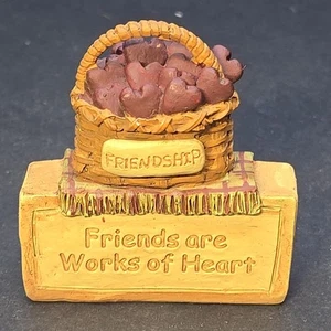 Blossom Bucket Suzi Skoglund Friendship"Friends Are Works Of Heart" Baskets - Picture 1 of 12