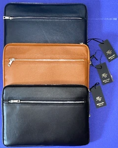 AKTENMAPPE ECHTES LEDER AKTENTASCHE BUSINESSTASCHE MADE IN ITALY VERA PELLE NEU - Bild 1 von 17