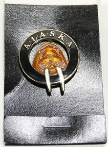Vintage Wm. Spear Design Enamel Pin, WALRUS, 1987 Juneau Alaska - RARE, NICE! - Picture 1 of 4