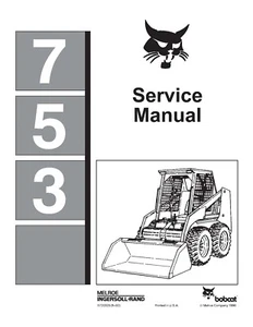 Manual de reparación de servicio de taller Bobcat 753 minicargadora 6720326 (8-90) 1990 - Imagen 1 de 12