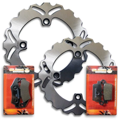 Front+Rear High Performance Brake Disc Rotor + Pads for Honda XR650L [1993-2023] - Bild 1 von 4