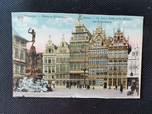 CPA BELGIQUE - ANVERS - La Statue Brabo et les Maisons des Corporations - Imagen 1 de 2