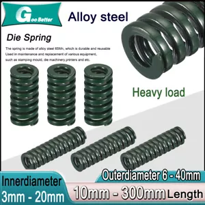 Heavy Load Duty Compression Die Spring, 6-40mm Diameter & Up To 300mm Long JIS - Picture 1 of 9