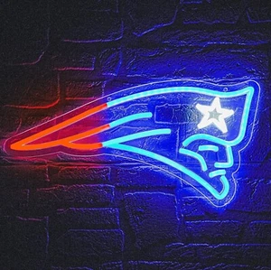 New England Patriots LED Light Sign Eco friendly in stock - Picture 1 of 2