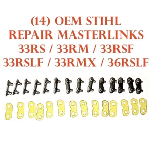 (14) OEM Stihl - 3/8 Chain Yellow Repair Master Links 33RS 33RSF 33RM 36RS 33RMX - Picture 1 of 1