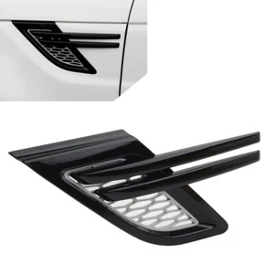 Silver W/Black Trim Fender Air Vents Grill For Land Rover Range Rover Sport - Picture 1 of 9