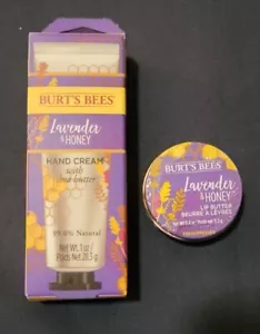 Burt's Bees Shea Butter Lavender And Honey Hand Cream and Lip Butter - Picture 1 of 6