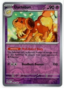 Pokemon Paldean Fates Reverse Holo 039/091 Dachsbun - Bild 1 von 1