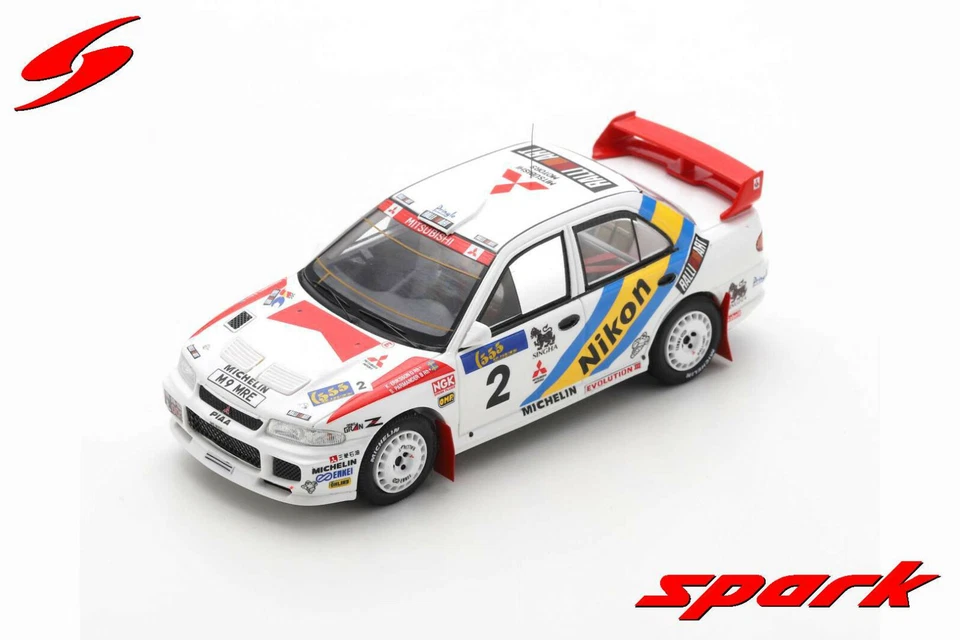 Spark 1/43 Mitsubishi Lancer EVOLUTION III #2 1st Rally HK – Beijing 1995 S6507 - Immagine 1 di 1