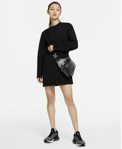 Nike Sportswear Tech Fleece Sweatshirt Dress. Black. Size Extra Small - Picture 1 of 7