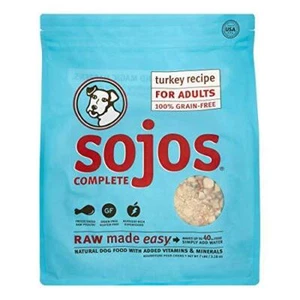 Sojos Complete Natural Raw Freeze Dried Dog Food Mix, Turkey, 7 Pound Bag - Picture 1 of 4
