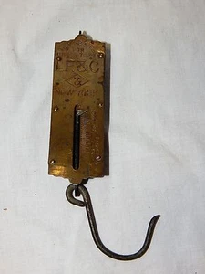 Vintage Brass L.F. & C. No. 3 25lb Spring Scale - Picture 1 of 7
