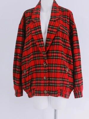 Karen Kane Easy Wear Xadrez Vermelho Feminino Leve Preppy Cozycore Ao Ar Livre G - Imagem 1 de 2