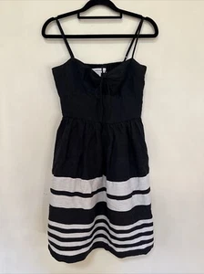 Country Road Black And White Summer Sundress Dress Size 6 - Picture 1 of 6